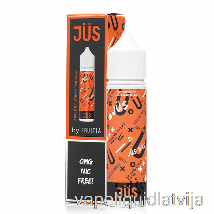 ābolu Burbona Tabaka - Jus E-liquid - 60ml 0mg Vape šķidrums